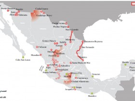 Mexico Travel Warnings Mapped